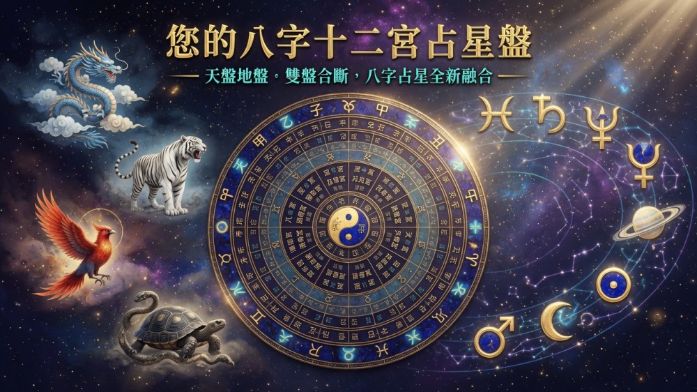 您的八字十二宮占星盤